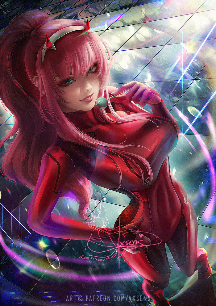 Zero Two Samus by Axsens , Anime Art, Axsens, Zero Two, , Darling in the Franxx