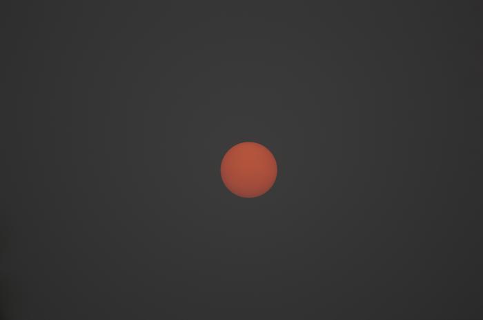 The Sun Today - The sun, The photo, Smog, No filters, Sky, Astrophoto, Vancouver, Canada, , Forest fires, Grayness