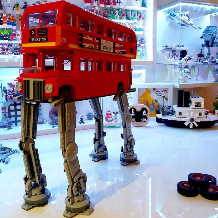 If the Empire in Star Wars had its roots in Great Britain - The photo, Constructor, Lego, Technics, Star Wars, Double-Decker bus, Walker