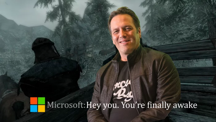 New intro in Skyrim - Phil Spencer, The Elder Scrolls V: Skyrim, Microsoft, Games, Mergers and acquisitions