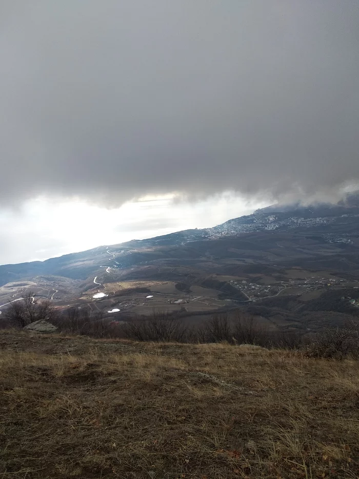 Hike before quarantine - My, The mountains, Crimea, Adventures, Snow, Mountain air, hard way, Longpost