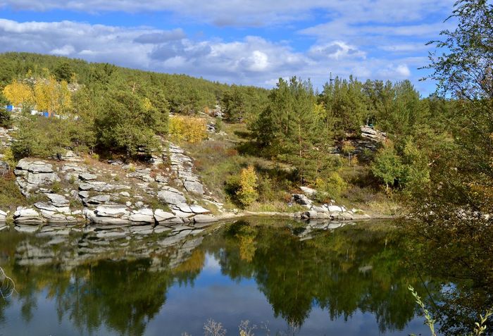 ...reflection - My, Kazakhstan, Bukhtarma, Autumn, East Kazakhstan, Reflection, Nature