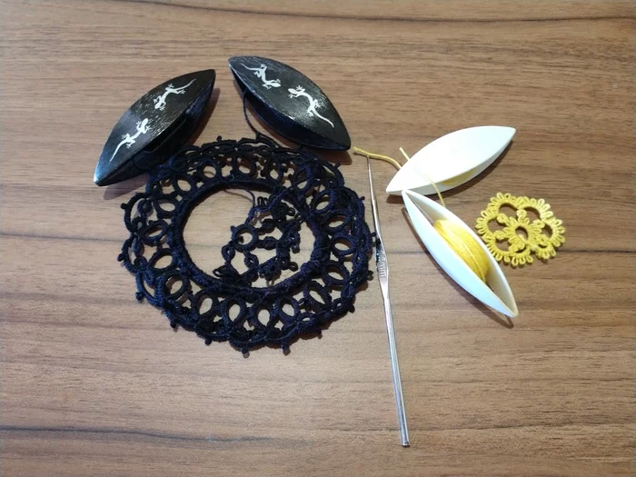 Tatting. Tools and materials - My, Needlework, Tatting, Needlework with process, Video