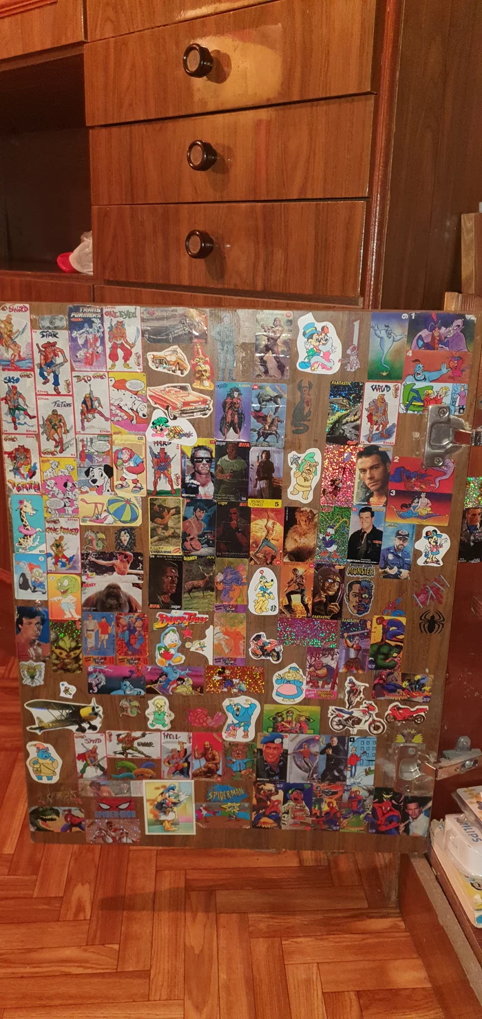 What stickers were there before? - My, Sticker, Childhood of the 90s, 90th, Door, Longpost