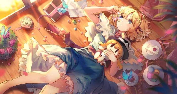 Арт от elise(piclic) - Anime Art, Аниме, Alice Margatroid, Touhou, Elise piclic