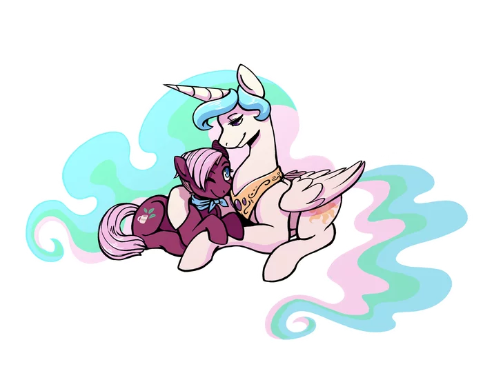 Tea pony and cake pony - My little pony, PonyArt, Princess celestia, Jasmine Leaf, MLP Lesbian, Shipping