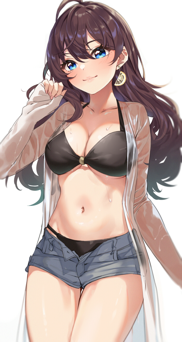 Shiki Ichinose - NSFW, Anime, Anime art, The idolmaster, Idolmaster Cinderella Girls, Shiki ichinose, Swimsuit, Breast