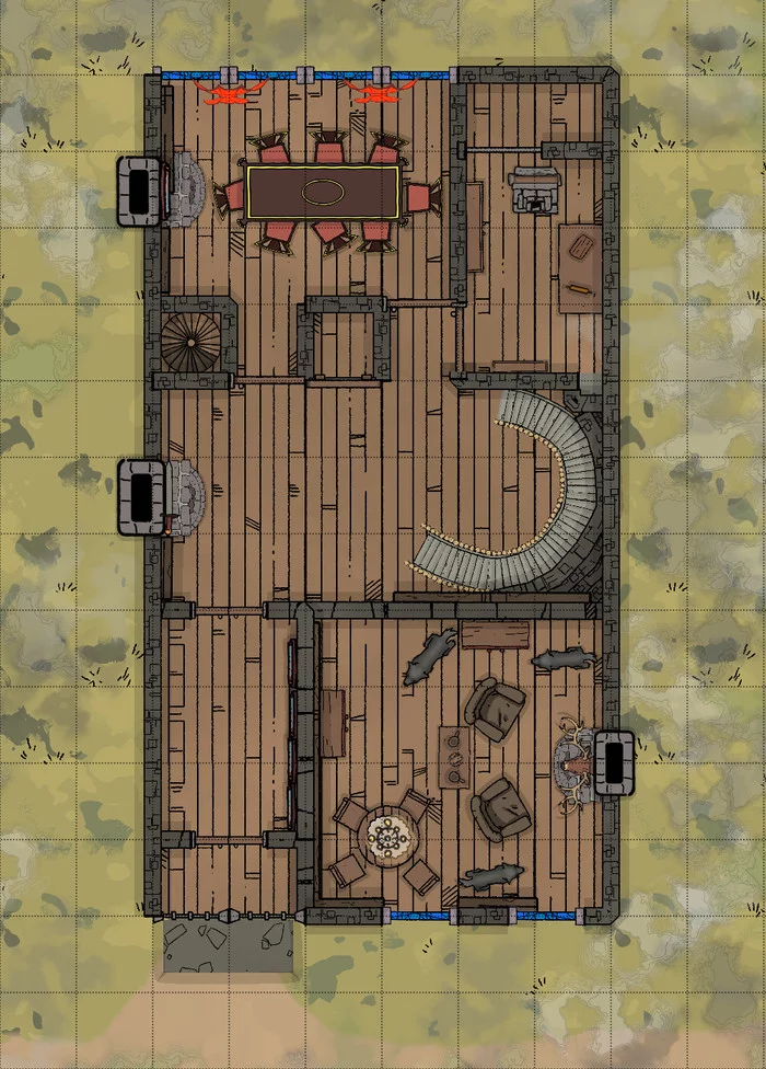 Maps for the module: Curse of Strahd - House of Death - My, Dungeons & dragons, Cards, Longpost