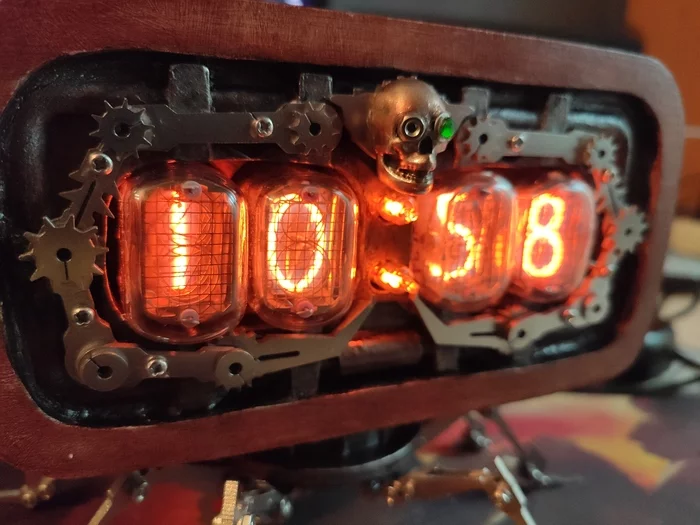 Tube clock IN-12. Nixie clock - My, Needlework with process, Lamp clock, With your own hands, Vladivostok, Steampunk, Longpost