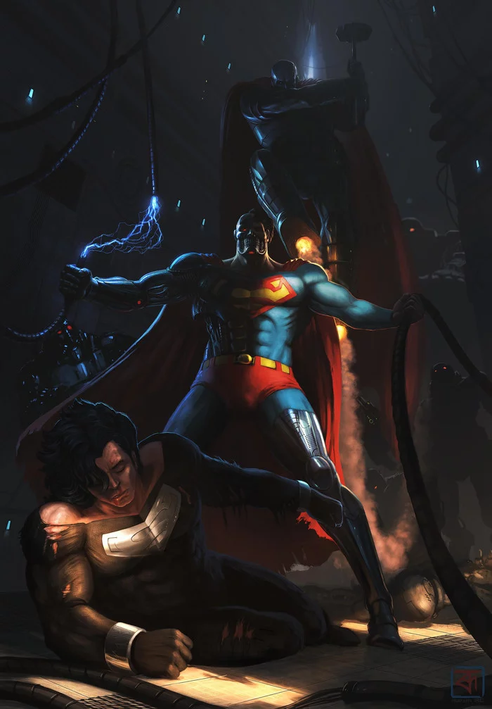 Superman : Reign of The Superman - Art, Drawing, DC, Dc comics, Superman, Superheroes, Supervillains