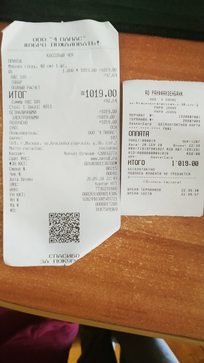 Утраченная пицца