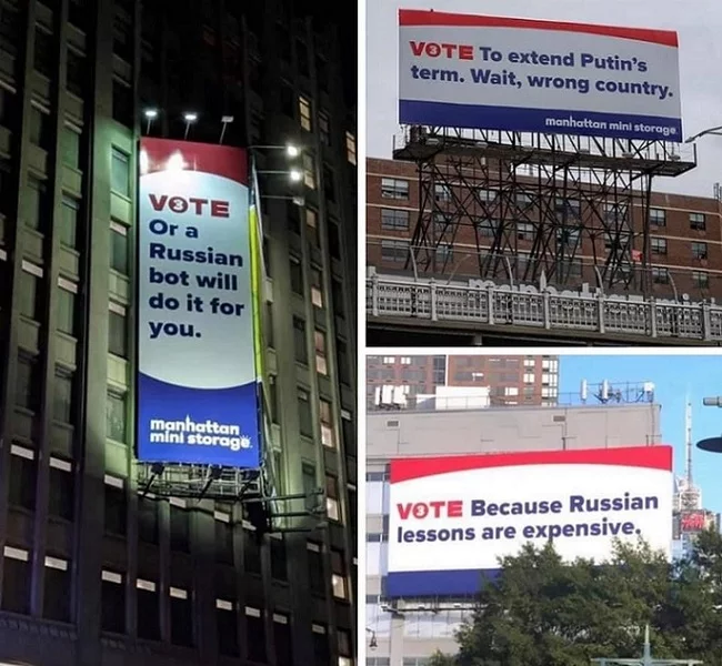 Election campaign in New York - Election campaign, Propaganda poster, Elections, USA, Politics