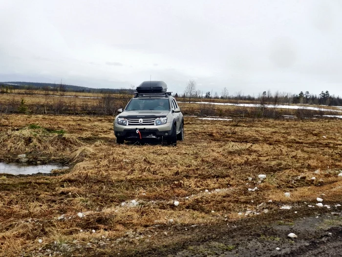 It's finally spring! We mastered the route and woke up the swamp! Winch tests! Murmansk. 4x4. TumbleweedKola - My, Renault Duster, UAZ, Toyota Land Cruiser, Murmansk, Kola Peninsula, Swamp, Windlass, Offroad, 4x4, Niva, Pokatushki, Spring, Snow, Lexus, Mitsubishi, Fun, Weekend travel, North, Video, Longpost