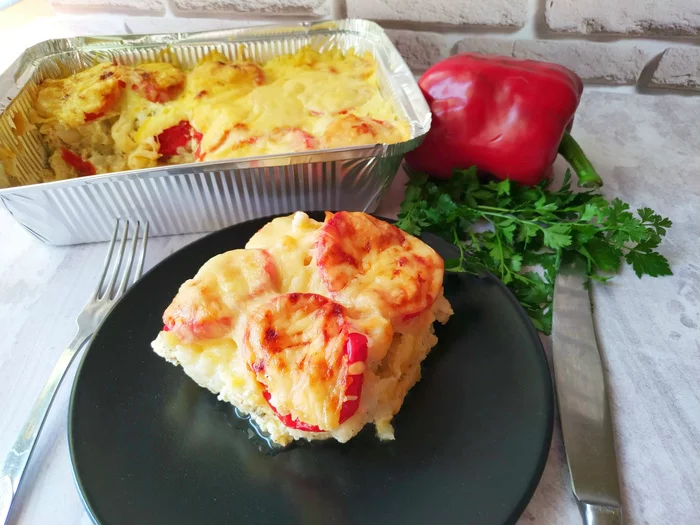 Minimum effort, but such a delicious casserole! - My, Recipe, Cauliflower, Food, Cooking, Casserole, Video, Video recipe