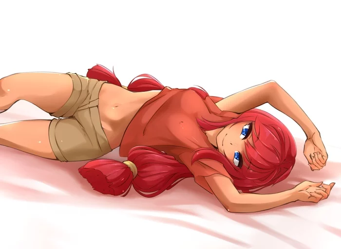 There was no such ending with Ulyana) - Endless summer, Visual novel, Ulyana, Art, Deredereday