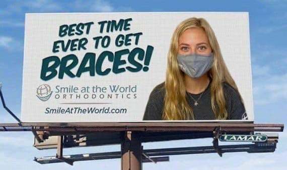 The best advertising for braces this year - Advertising, Marketing, Braces, Billboard, Mask