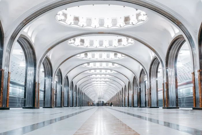 Symmetry of the Moscow metro - Metro, The photo, Architecture, Moscow, Symmetry, Longpost