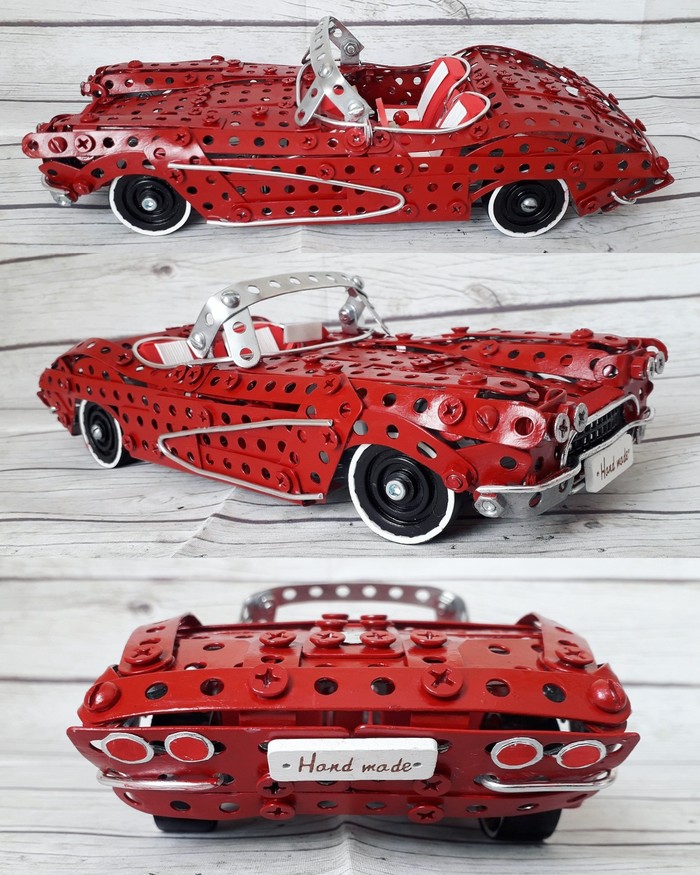 1962 Chevrolet Corvette из металлического конструктора