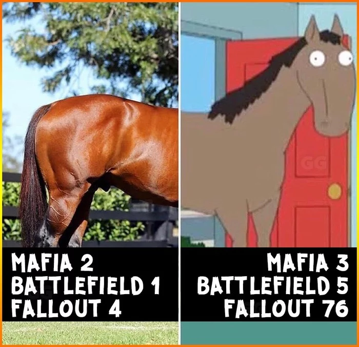 Time spares no one :) - Mafia 2, Mafia 3, Battlefield 1, Fallout 4, Fallout, Battlefield, Fallout 76, Battlefield v, Games, Money, Developers, Humor, Regression, Memes