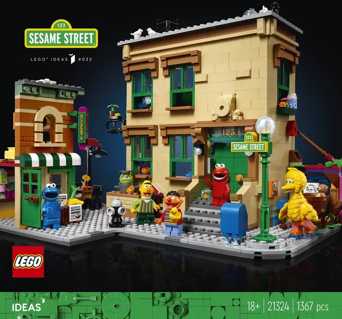 Анонс LEGO Ideas 21324 123 Sesame Street - LEGO, Улица сезам, Игрушки, Модели, Конструктор, Cookie Monster, Длиннопост