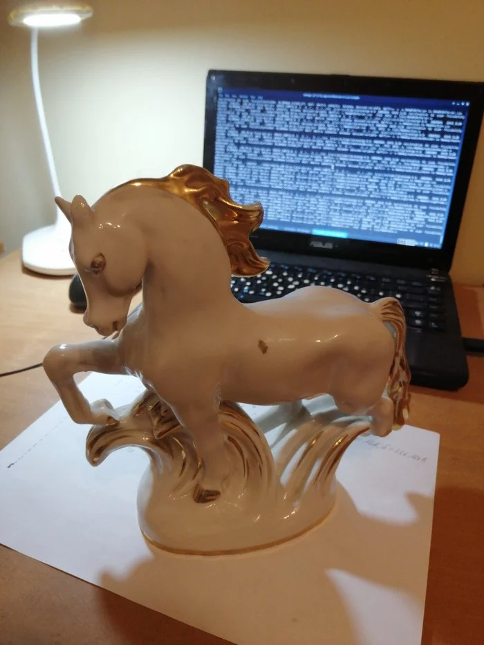 Soviet porcelain horse - Childhood, Nostalgia, the USSR, Horses, Porcelain, Statuette