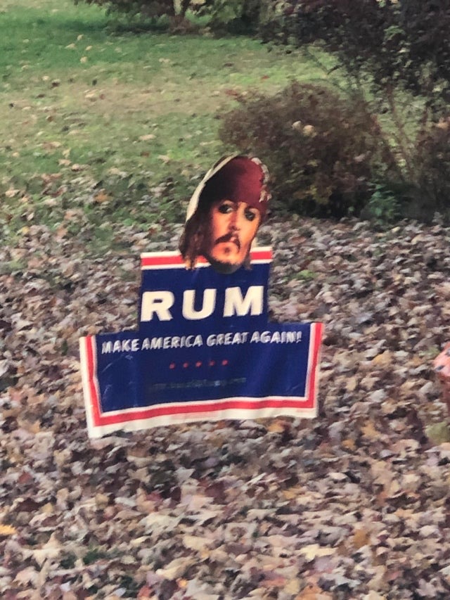 I like this campaign - Captain Jack Sparrow, Rum, America, US elections