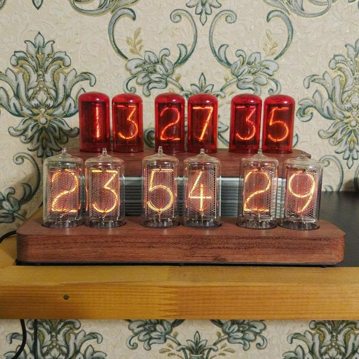 Another watch, this time on the ZM1040 - My, Images, Clock, Homemade, Presents, Interior, Handmade, Nixie clock, With your own hands