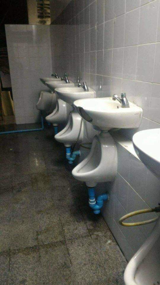 2 in one... - Urinal, Sink, Convenience, Saving
