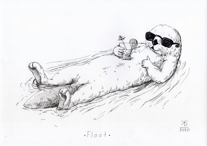 Inktober. ���� 28 - Float