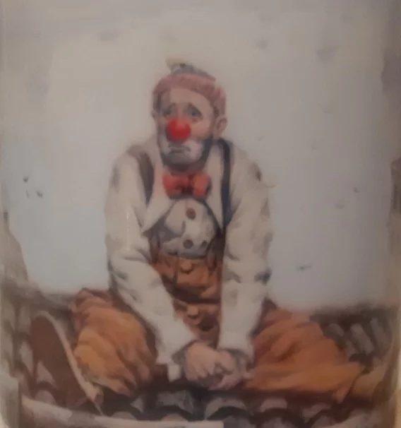 Who is the author of the painting Clown on the Roof in Venice - My, Painting, League of Artists, Artist, League of detectives, Clown