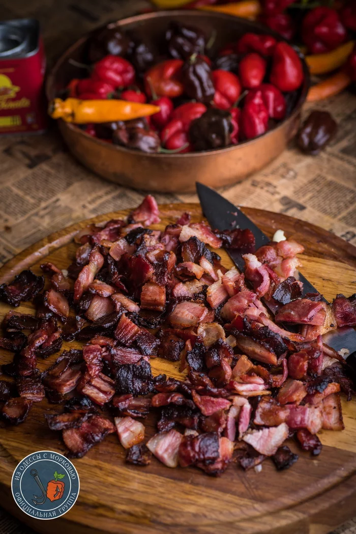 Incomparable Bacon Jam - My, From Odessa with carrots, Cooking, Food, The photo, Recipe, Longpost, Snack, Bacon