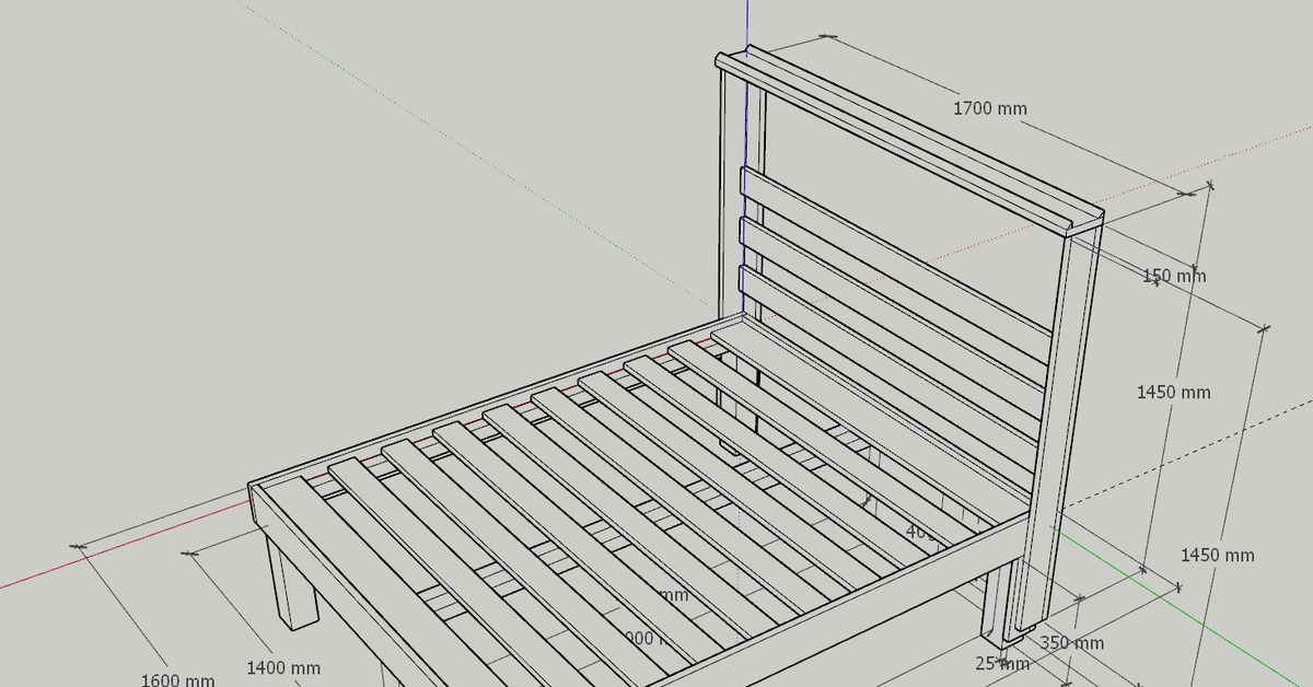 Сделать кровать чертежи