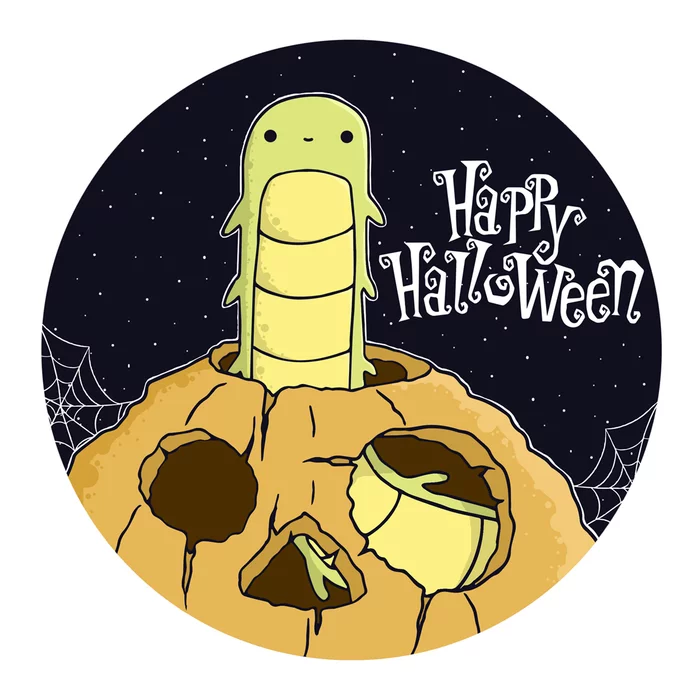 Halloween - My, Halloween Contest, Halloween, Art, Pumpkin, Caterpillar