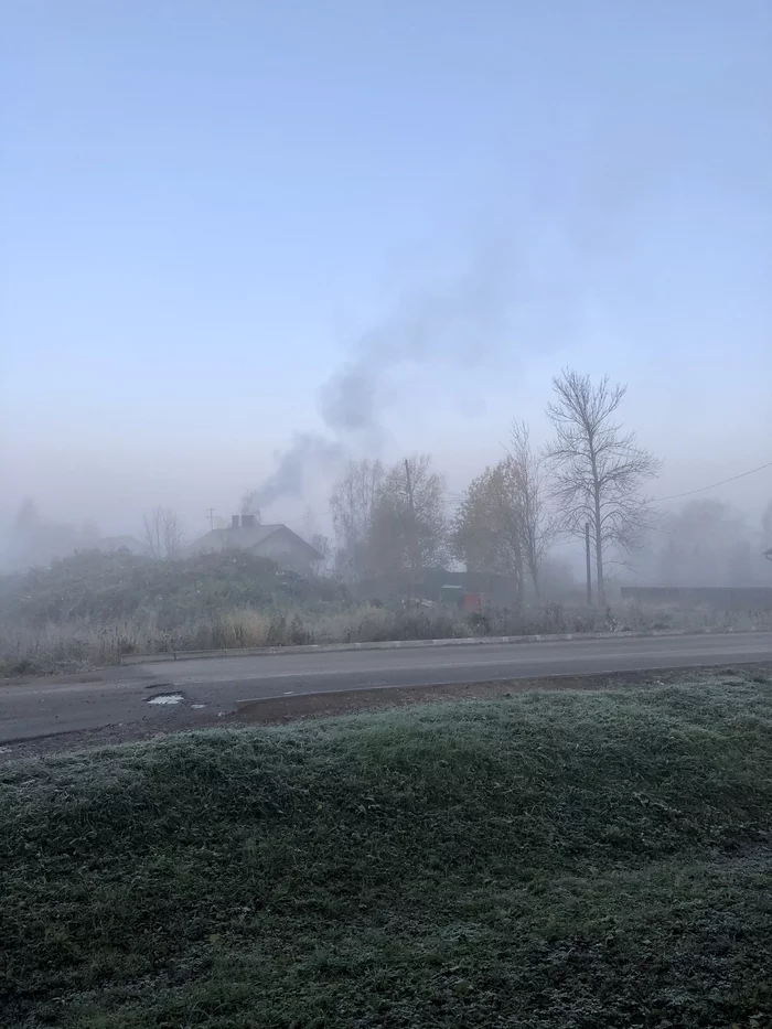 Morning in Karelia - My, Карелия, Fog, The nature of Russia, Morning, Longpost