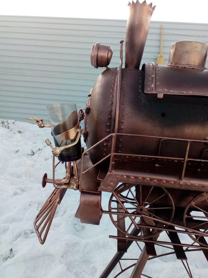 Моя первая работа 2014 года Рукоделие, Мангал, Длиннопост, Рукоделие без процесса, Фотография, Паровоз