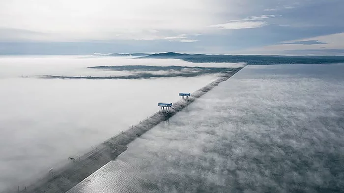 Bratsk hydroelectric power station - Bratsk, Hydroelectric power station, Bratsk HPP, The photo