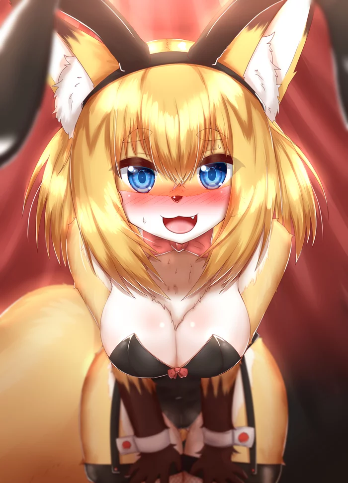 Лисичка - NSFW, Фурри, Антро, Арт, Furry Edge, Furry Fox, Horokusa0519