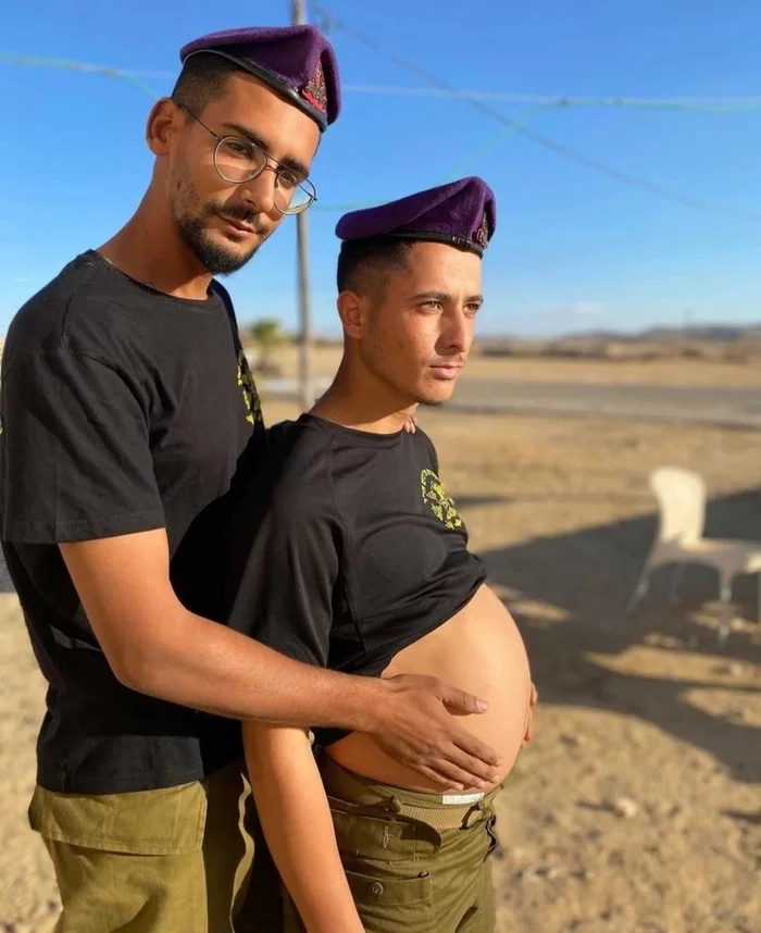 A little military romance - Israeli Army, Army, Pregnant man, Pregnancy