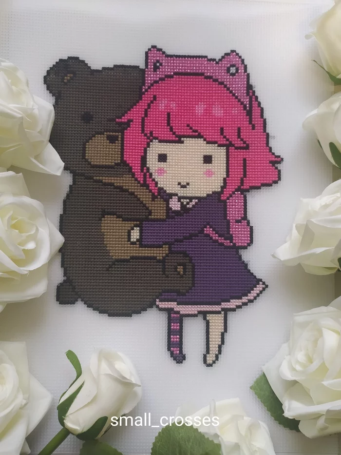 League of Legends - Annie - My, League of legends, Needlework without process, Cross-stitch