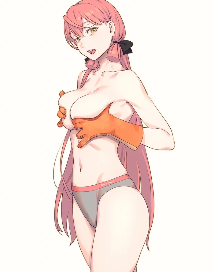 Akashi - NSFW, Kantai Collection, Akashi, Аниме, Anime Art, Нижнее белье, Панцу, Сиськи, Yuji