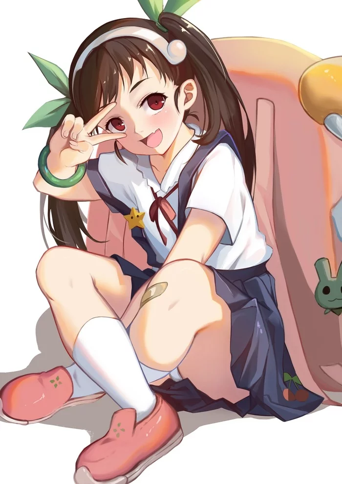 Mayoi - Anime, Anime art, Monogatari series, Hachikuji Mayoi