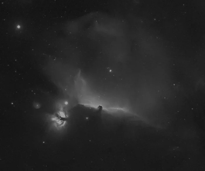 Horsehead and Flame Nebulae in Orion's Belt - My, Orion, Horse head nebula, Nebula, Astrophoto