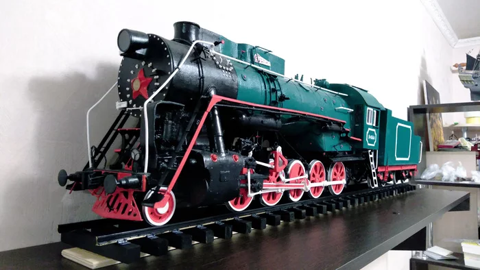 Steam locomotive L - My, Locomotive, Models, Stand modeling, Longpost