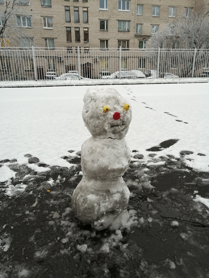 С первым снегом, Питер! Снеговик, Снег, Санкт-Петербург