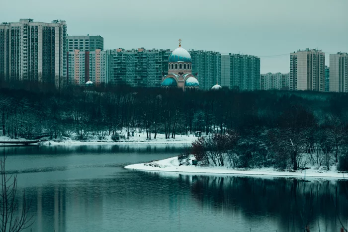 Winter. Start. Moscow Southern Administrative District - My, Moscow, The photo, Winter, Yuao