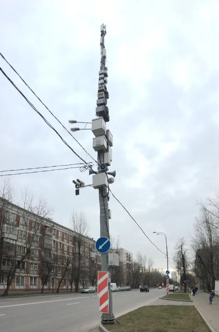 king pillar - Lamppost, Moscow, Camera, Radar, Loudspeaker