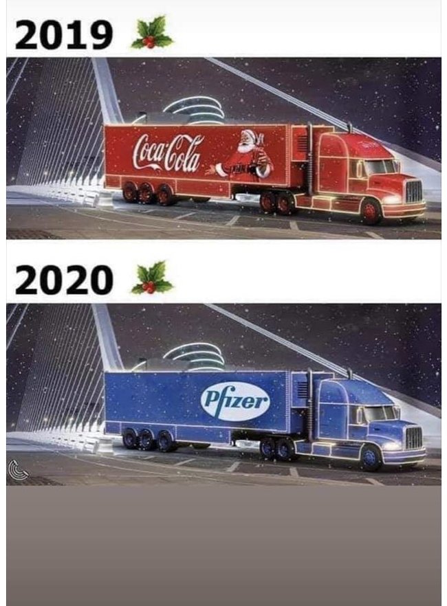 The holiday comes to us - Vaccine, 2020, Coca-Cola