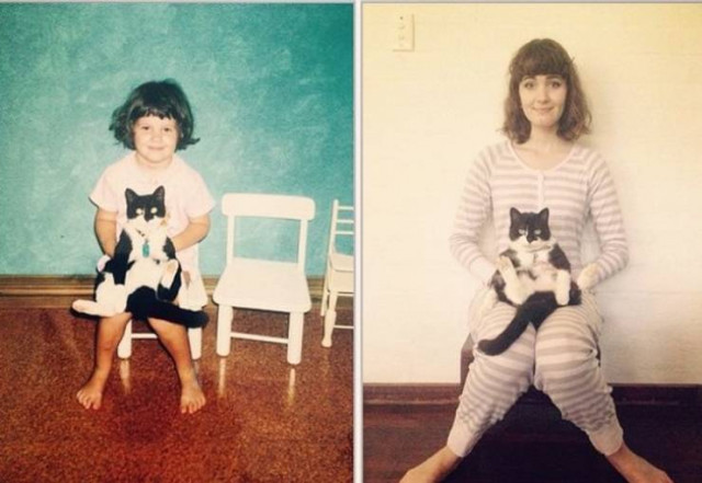 We grew up together) - cat, Kittens, It Was-It Was, Longpost, Children