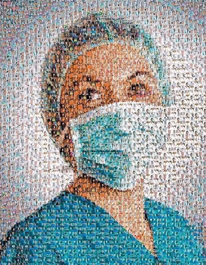 The image was created from a photograph of health workers who died from coronavirus - Doctors, Coronavirus, Medics, Tragedy, Health, Work, A life, Society