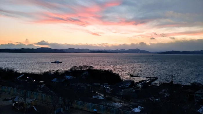 Almost winter sunset - Kamchatka, Petropavlovsk-Kamchatsky, Bay, Nature, Sunset